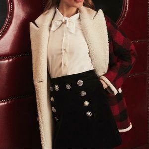 Veronica Beard Velvet Ording Mini Skirt in great condition 💋